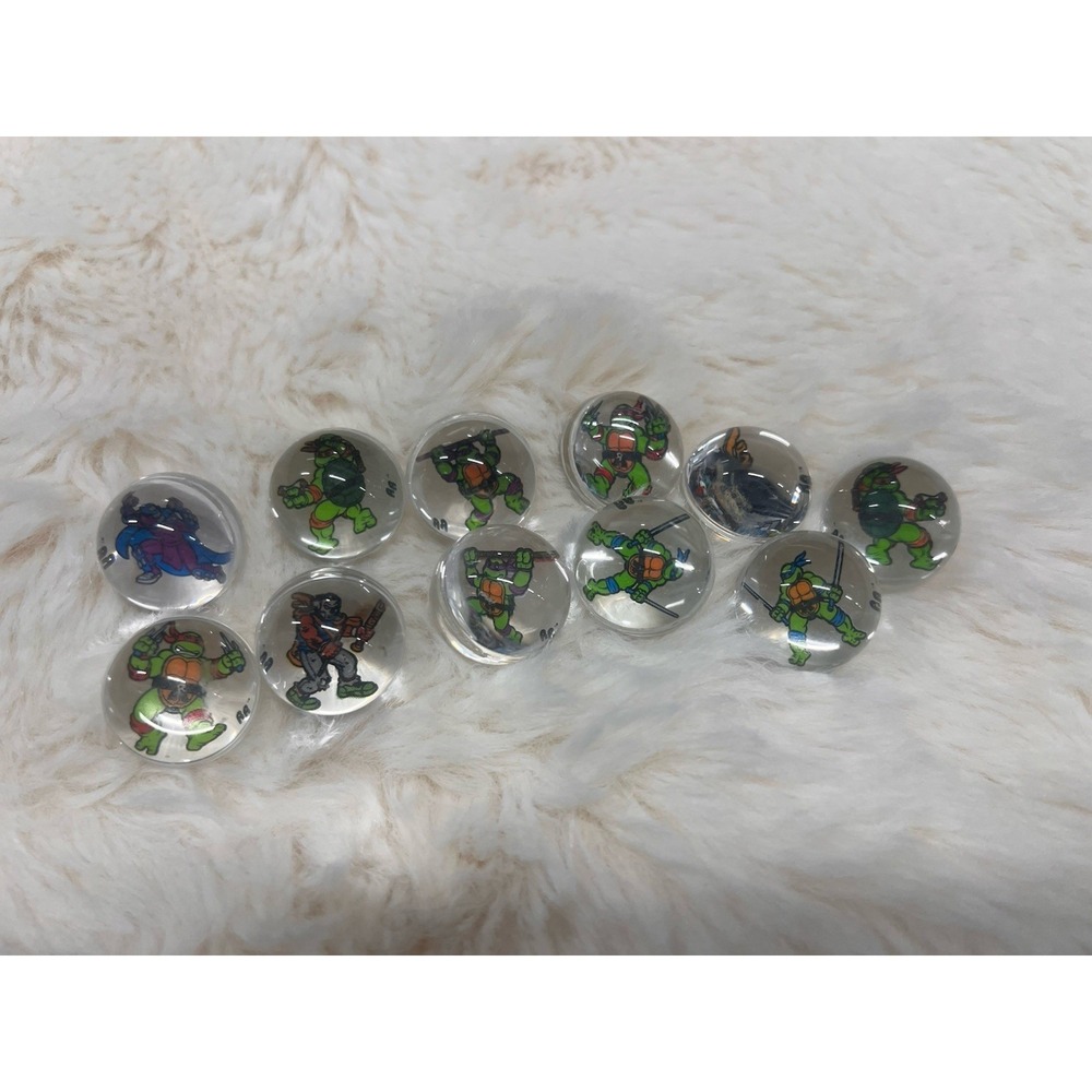 Vintage 1988 Teenage Mutant Ninja Turtles Rad Rollers 11 Action Marbles